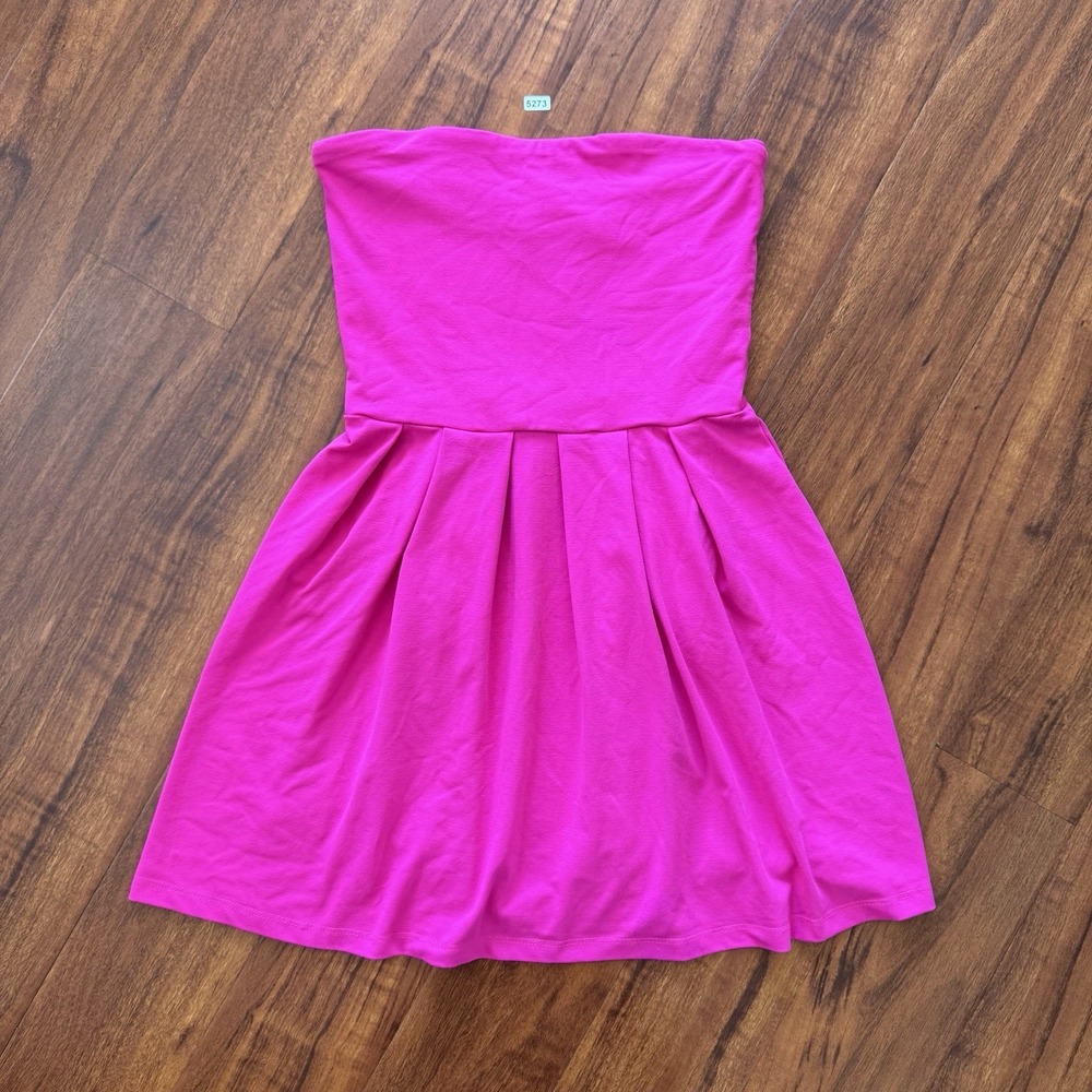 Susana Monaco Mini Tube Dress Size S Strapless Hot Pink USA